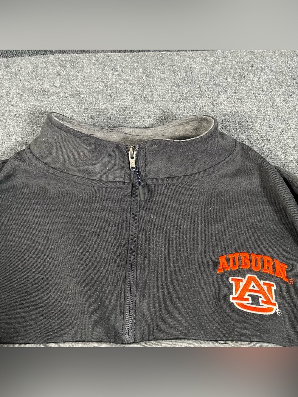 Auburn Tigers Quarter Zip Pullover Men’s Xl Gray NCAA Collegiate War Eagle - Picture 2 of 9